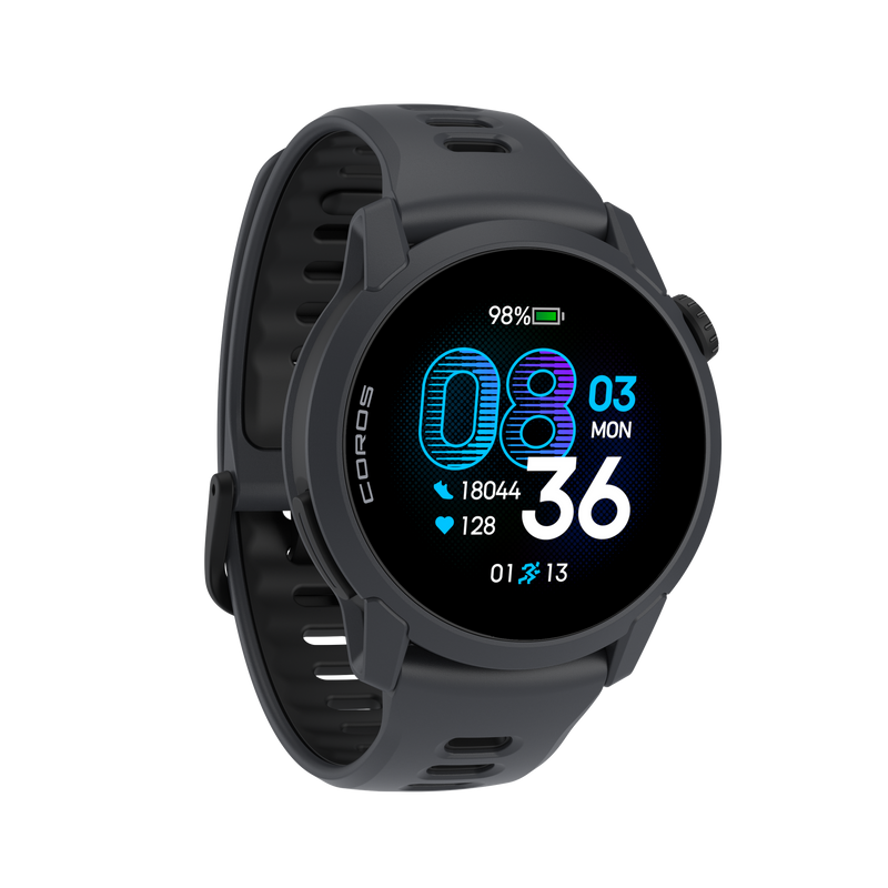 COROS PACE 4 – zegarek sportowy, 43 mm, Czarny, pasek silikonowy