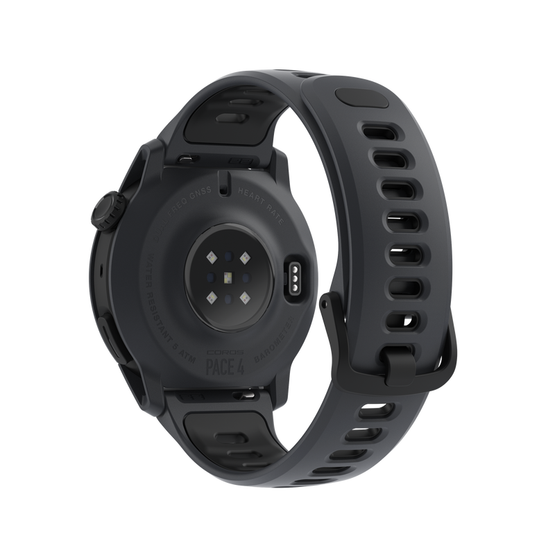 COROS PACE 4 – zegarek sportowy, 43 mm, Czarny, pasek silikonowy