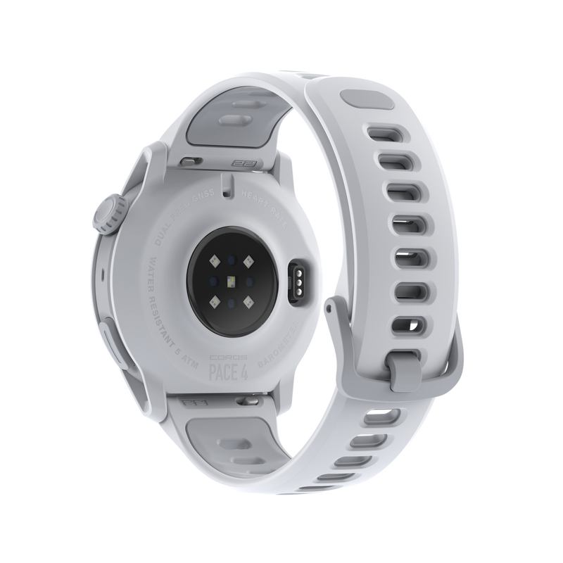 COROS PACE 4 – zegarek sportowy, 43 mm, Biały, pasek silikonowy