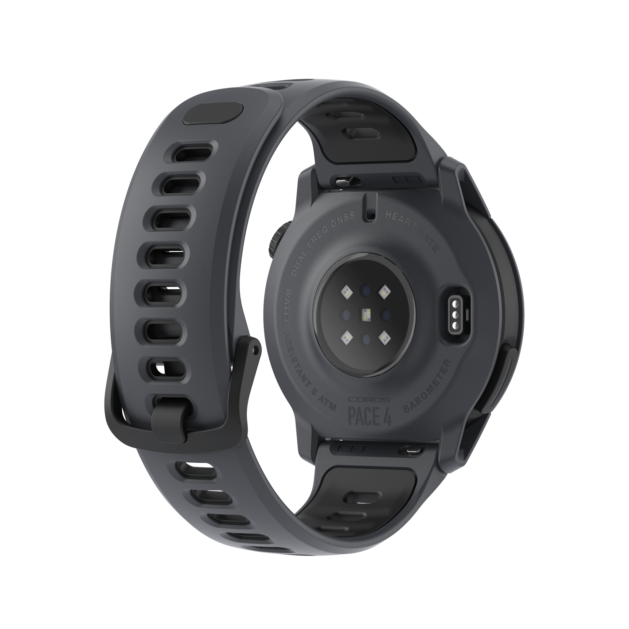 COROS PACE 4 – zegarek sportowy, 43 mm, Czarny, pasek silikonowy