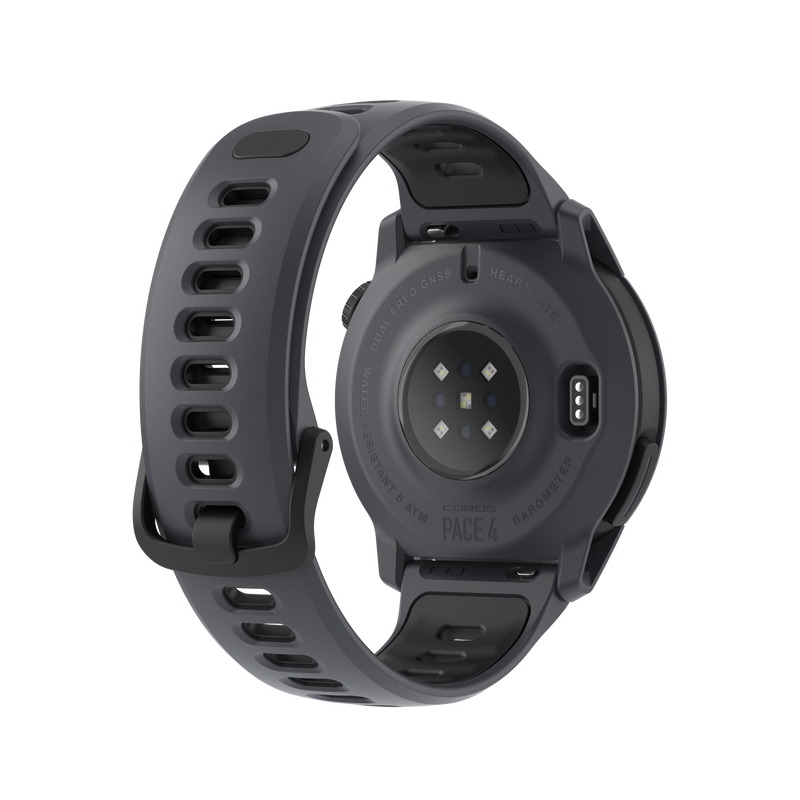 COROS PACE 4 – zegarek sportowy, 43 mm, Czarny, pasek silikonowy