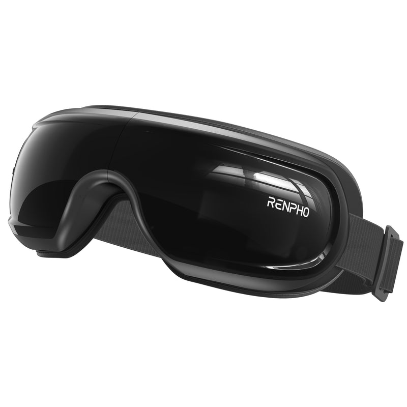 Renpho Edge Eyeris 3 czarny - Inteligentny masażer oczu ze sterowaniem głosowym i maską żelową