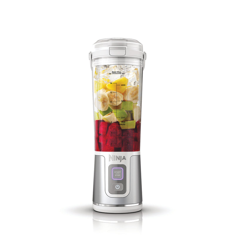 Ninja BC151EUWH - Bezprzewodowy blender kielichowy, 0,53 l, Srebrny