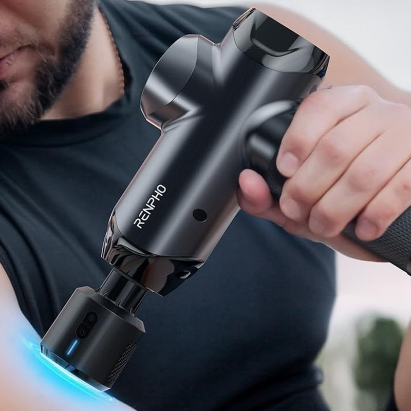 Renpho Power+ Thermacool Deluxe pistolet do masażu - czarny