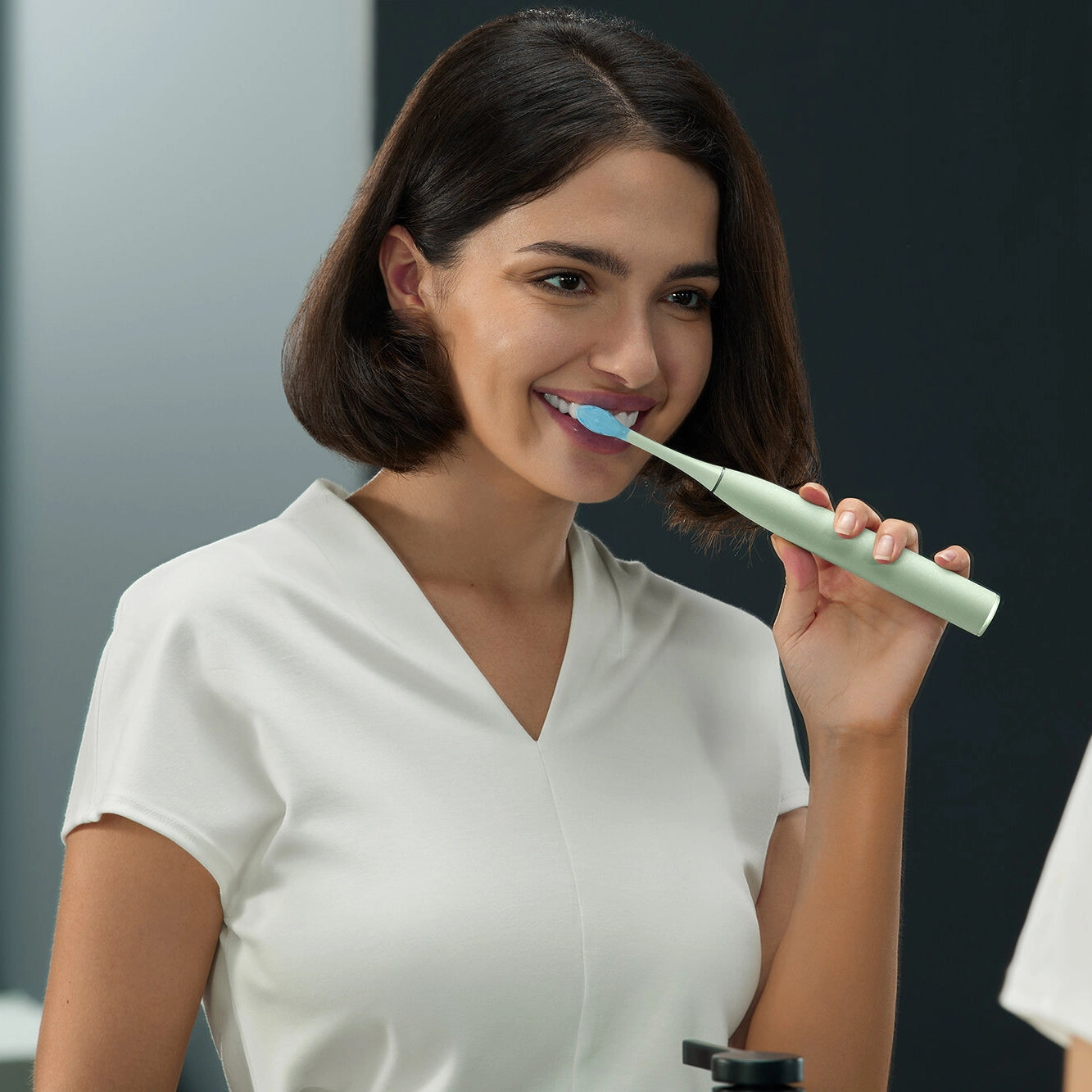 Zestaw Szczoteczka soniczna Oclean X Ultra z etui, 3 końcówkami i uchwytem - miętowa