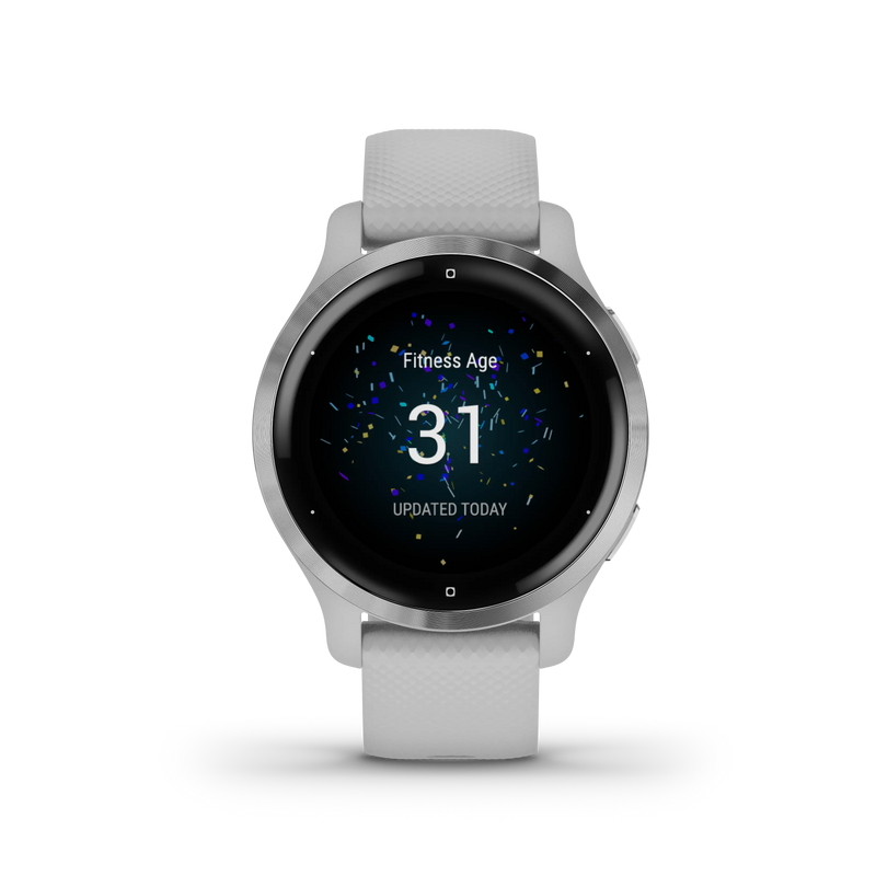 Smartwatch Garmin Venu® 2S zegarek wodoszczelny - srebrny