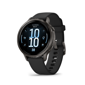 Garmin Venu 4 – 41 mm, Slate z paskiem silikonowym w kolorze Black
