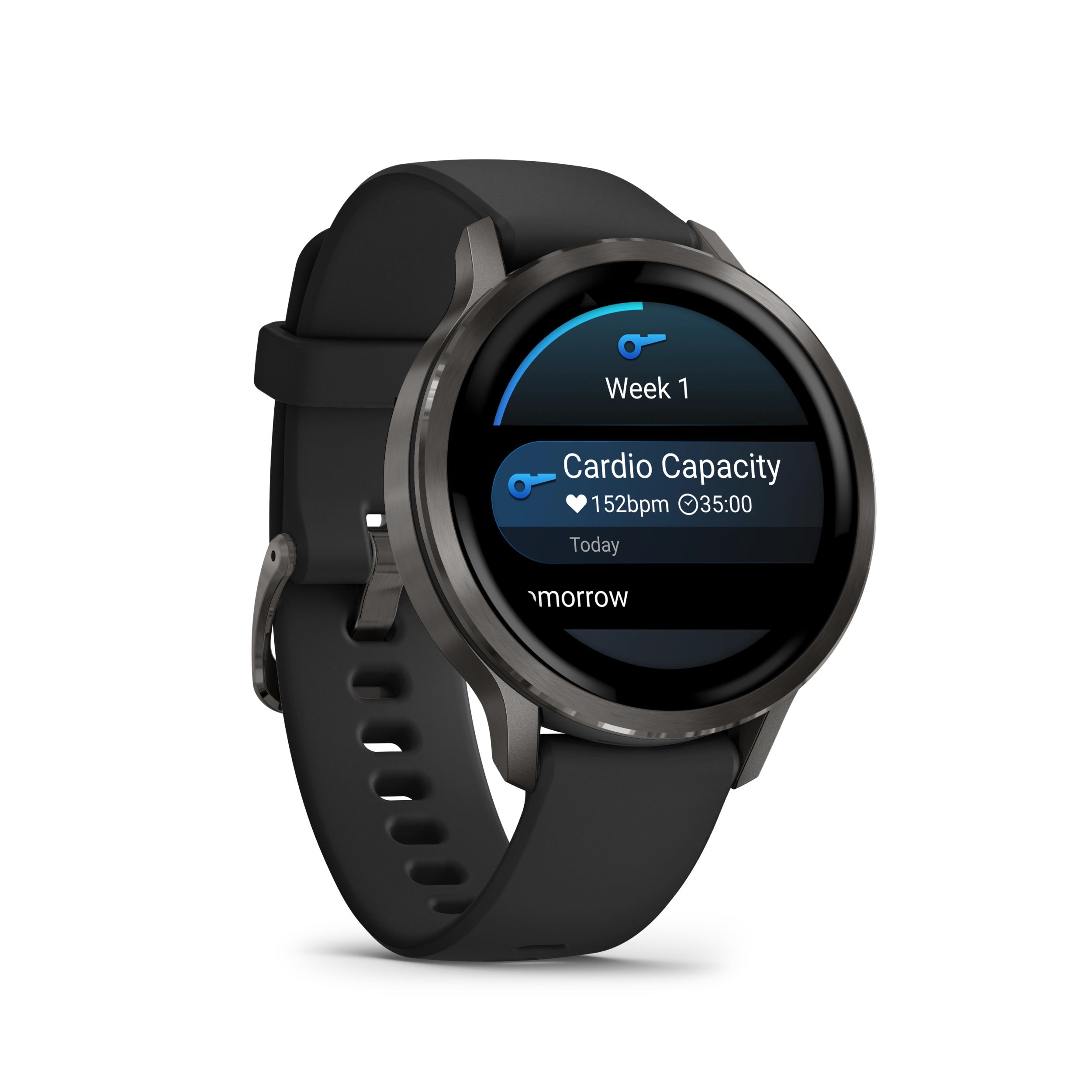 Garmin Venu 4 – 41 mm, Slate z paskiem silikonowym w kolorze Black
