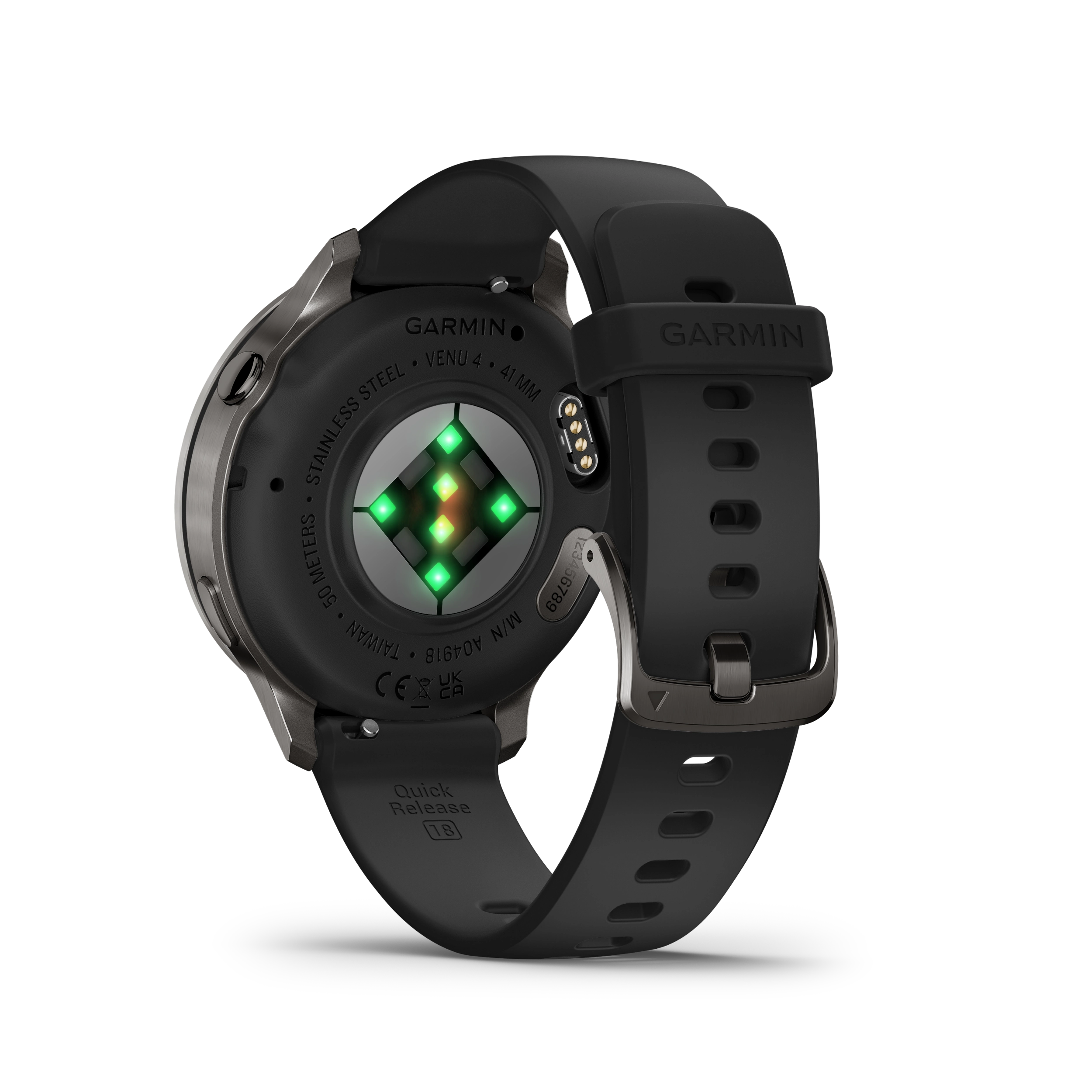 Garmin Venu 4 – 41 mm, Slate z paskiem silikonowym w kolorze Black