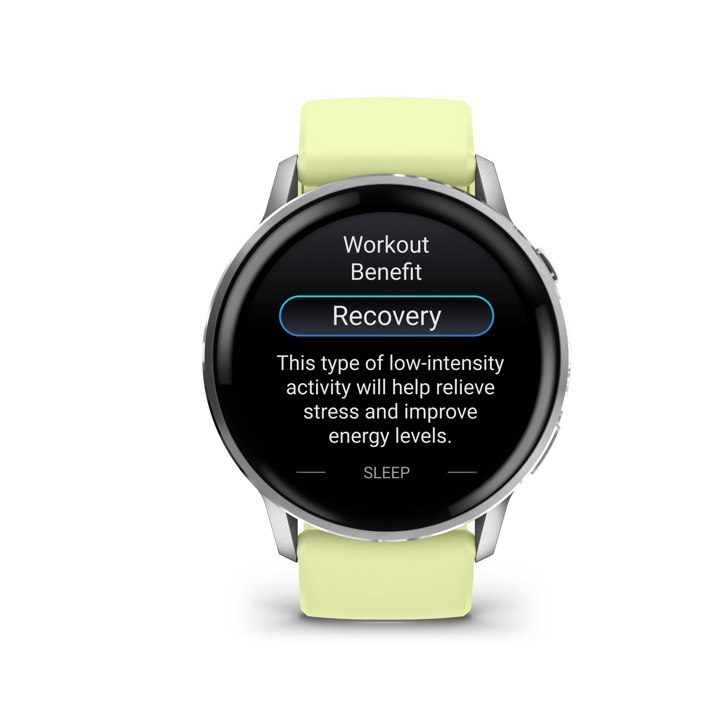 Garmin Venu 4 – 45 mm, Silver z paskiem silikonowym w kolorze Citron