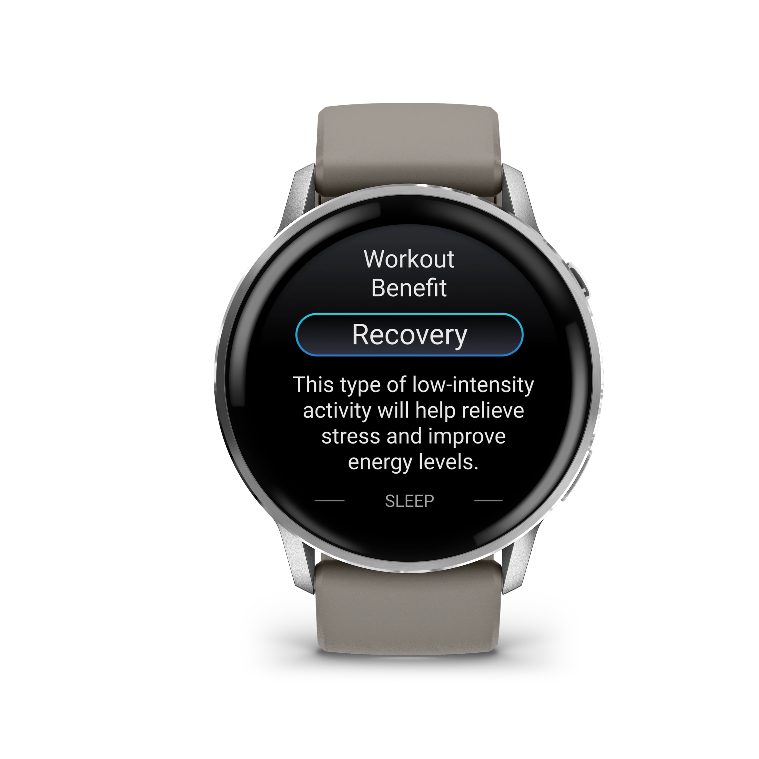 Garmin Venu 4 – 45 mm, Silver z paskiem silikonowym w kolorze Silver gray