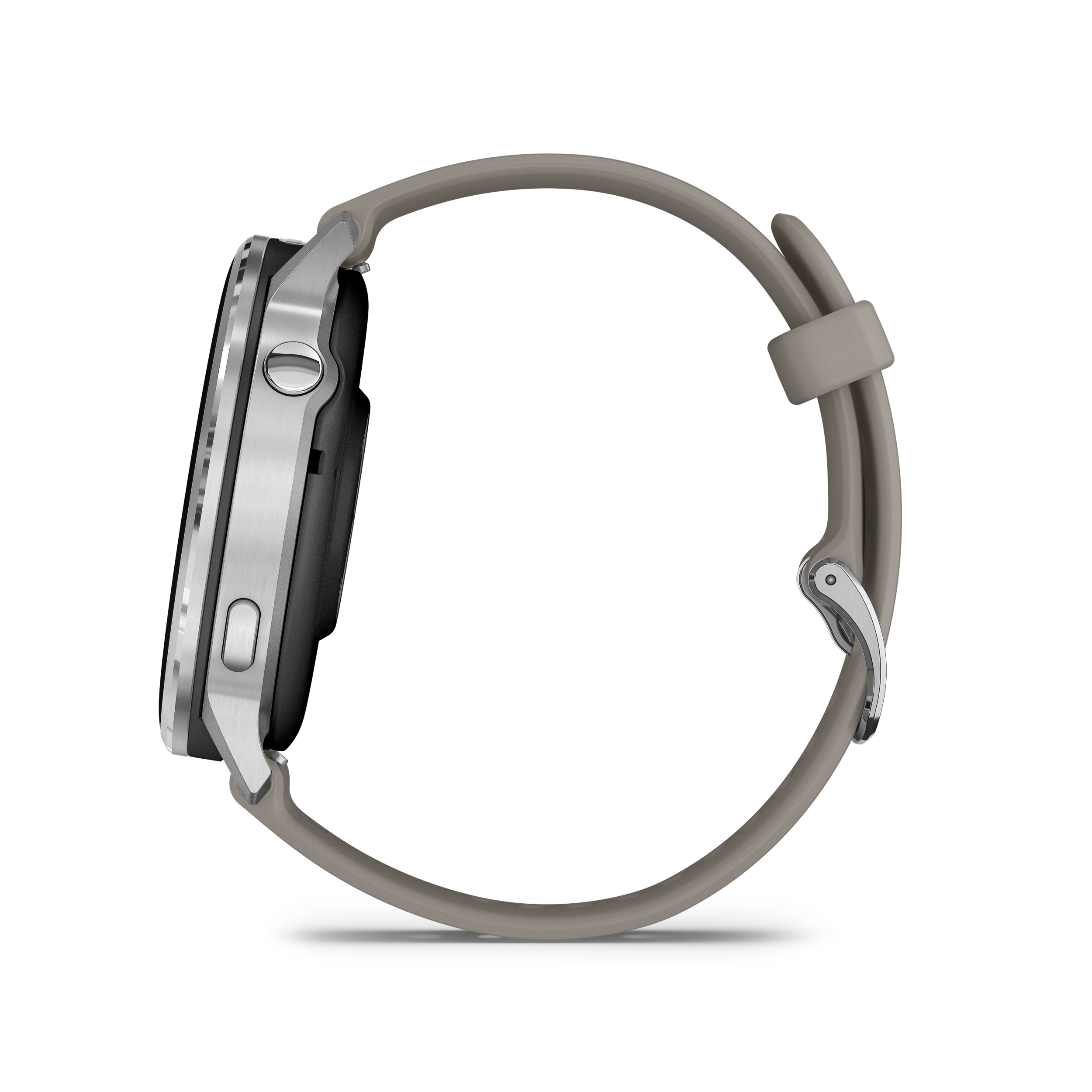 Garmin Venu 4 – 45 mm, Silver z paskiem silikonowym w kolorze Silver gray