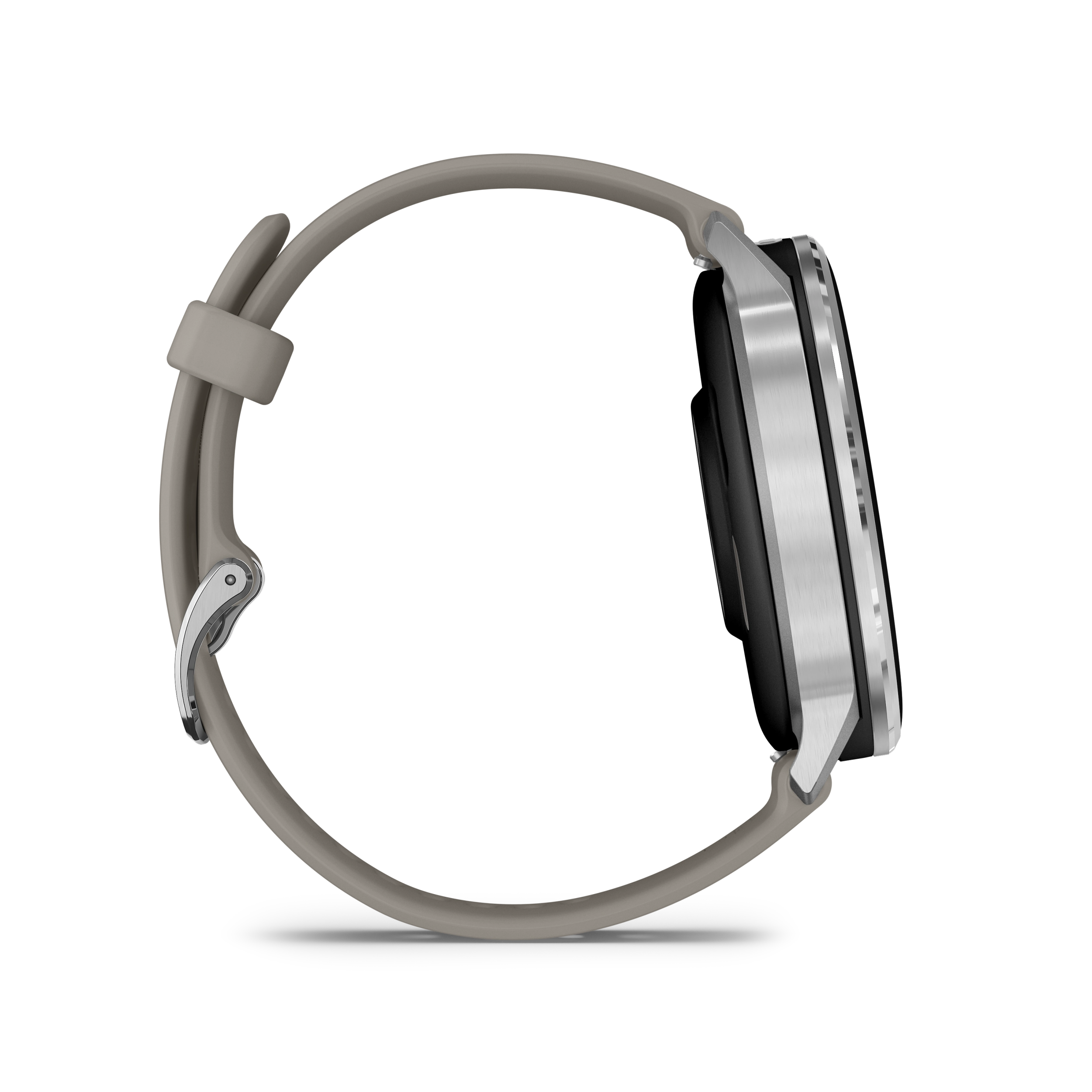 Garmin Venu 4 – 45 mm, Silver z paskiem silikonowym w kolorze Silver gray