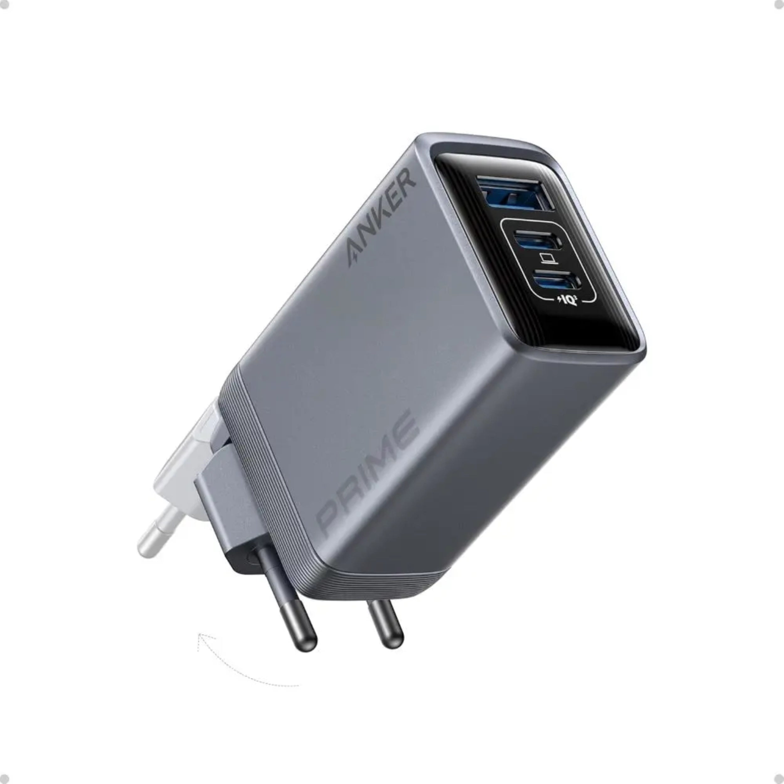 Anker Ładowarka Prime GaNPrime, 100W, 3 Porty, Czarna