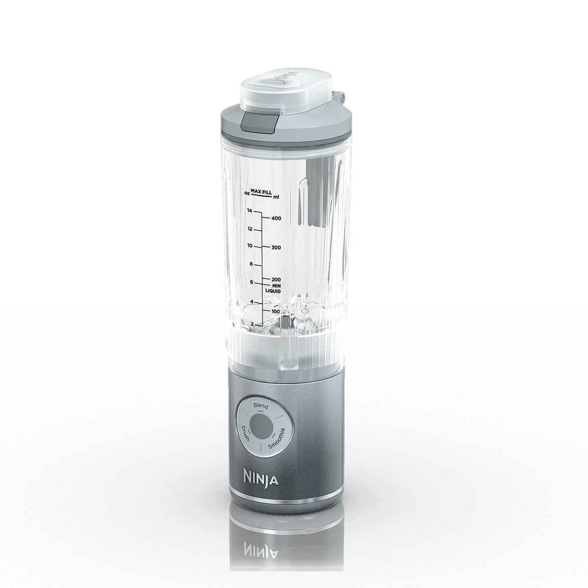 Ninja Blast MAX BC251EUSL – Bezprzewodowy blender kielichowy, 570 ml, Srebrny
