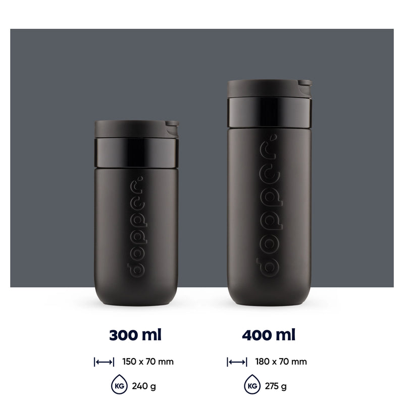 Dopper Travel Mug – Kubek termiczny 300 ml, Blazing Black