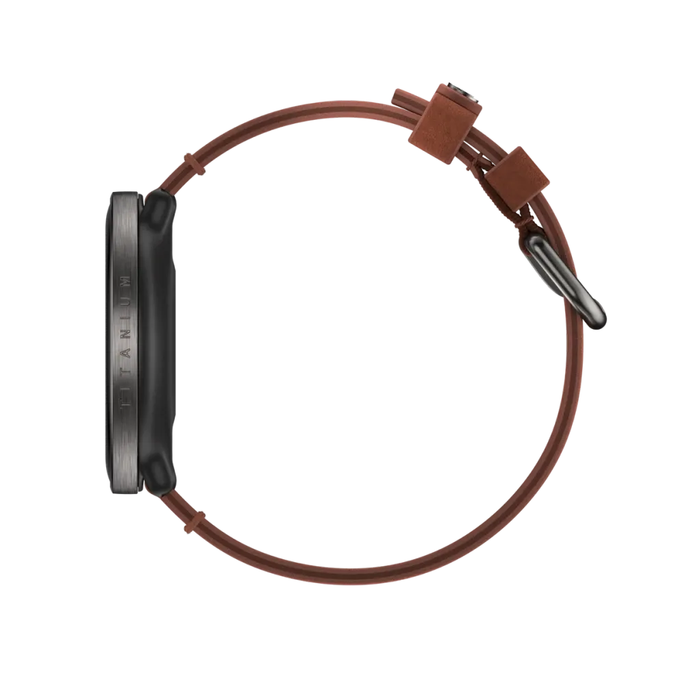 Polar Ignite 3 Titanium brązowy skórzany M/L smartwatch