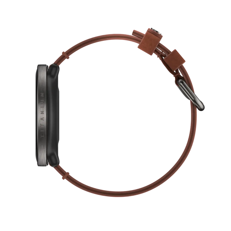 Polar Ignite 3 Titanium brązowy skórzany M/L smartwatch