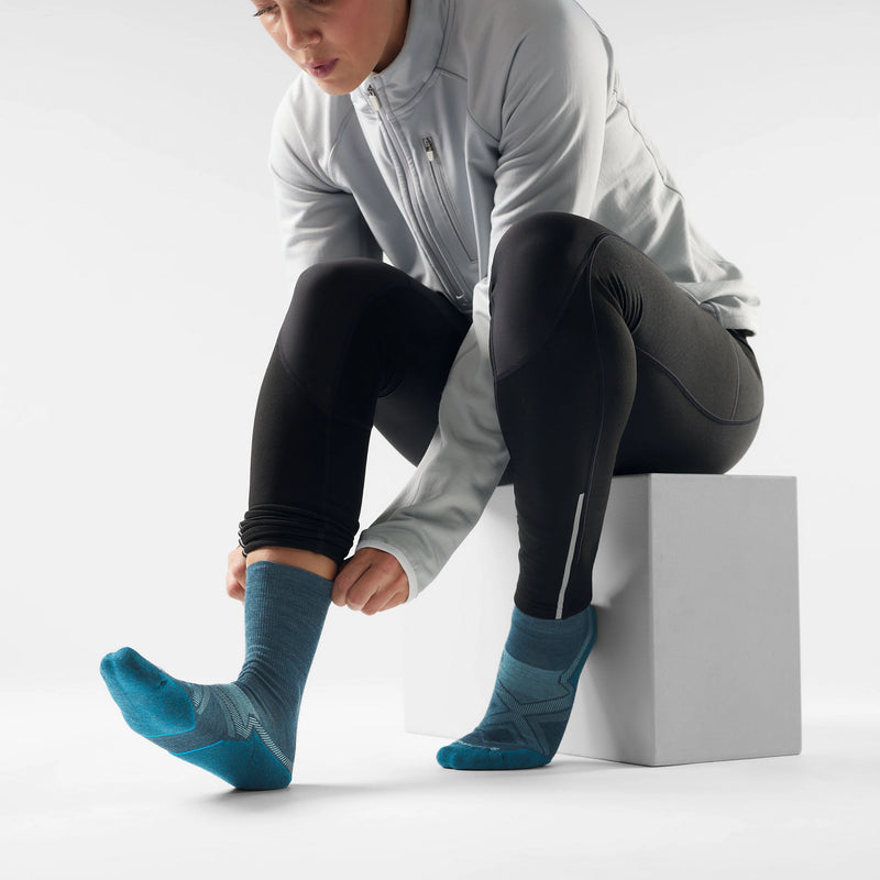 Smartwool Run Cold Weather Targeted Cushion Crew – damskie skarpety do biegania, rozmiar M, Twilight Blue