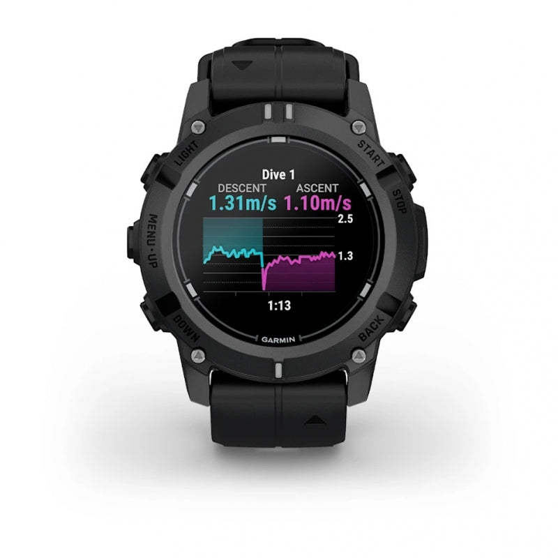 Garmin Descent™ G2  Czarny z paskiem w kolorze czarnym