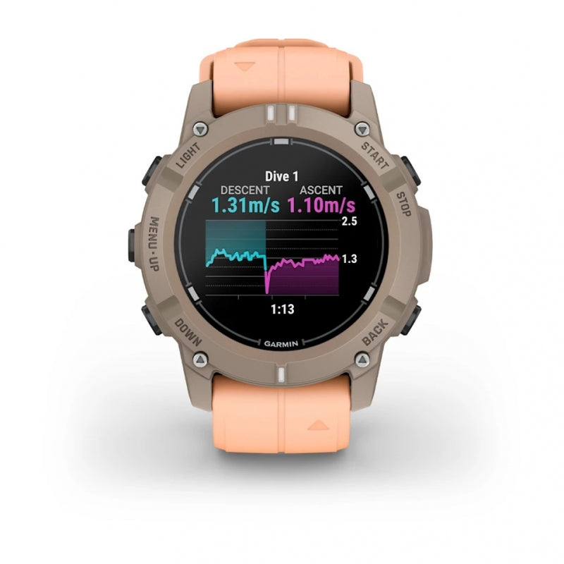 Garmin Descent™ G2  Paloma z paskiem w kolorze Shell Pink