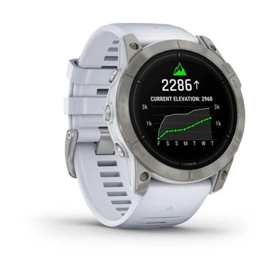 Zegarek Garmin Epix Pro (Gen. 2) Sapphire Edition 51 mm Tytanowy z paskiem w kolorze Whitestone