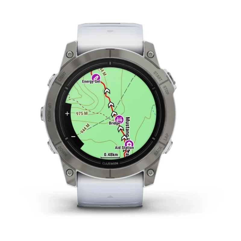 Zegarek Garmin Epix Pro (Gen. 2) Sapphire Edition 51 mm Szary tytanowy z powłoką DLC i z czarnym paskiem