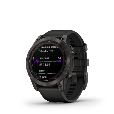 Garmin Fenix® 7 Sapphire Solar Edition sportowy zegarek z baterią słoneczną - OUTLET