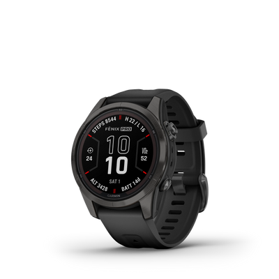 Garmin Fenix 7S Pro Sapphire Solar - czarny