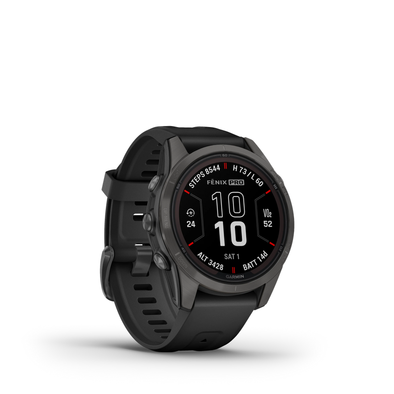 Garmin Fenix 7S Pro Sapphire Solar - czarny