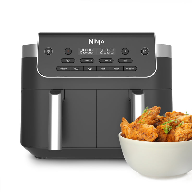 Ninja Frytkownica beztłuszczowa DZ801EU, Air Fryer 7,6 l, Ciemnoszary