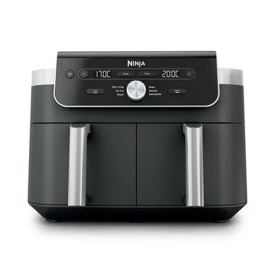 Ninja Frytkownica beztłuszczowa Dual Zone XL DZ901EU, Air Fryer 9,5 l, Szaro-srebrna