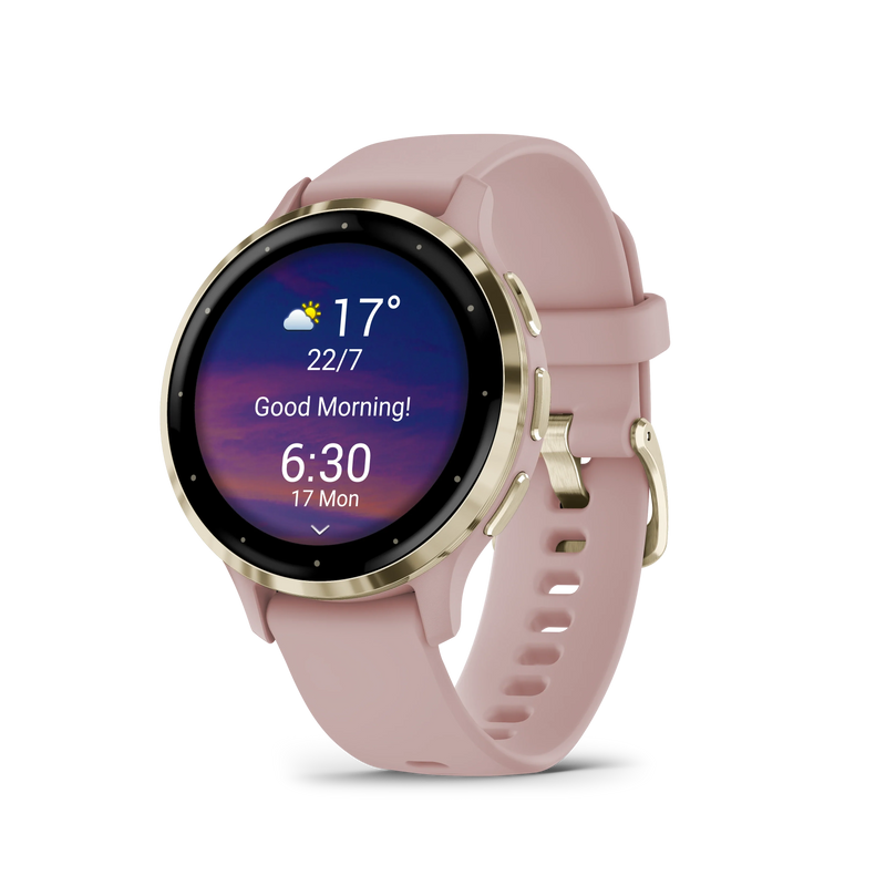 Garmin Venu® 3S (41 mm) zegarek sportowy damski z GPS - różowy