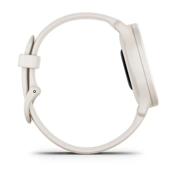 Garmin Vivomove Sport White Cream Silicone zegarek sportowy damski