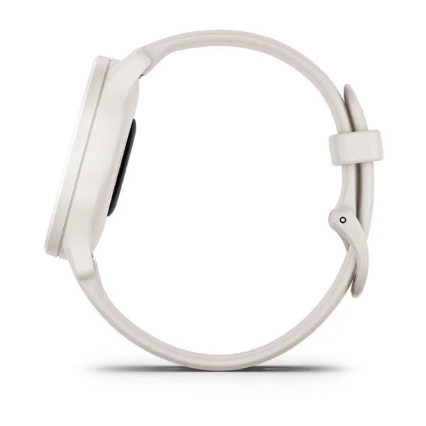 Garmin Vivomove Sport White Cream Silicone zegarek sportowy damski