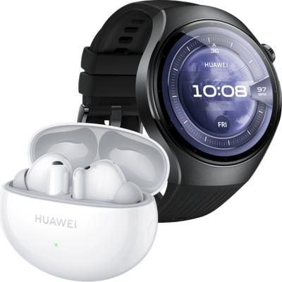 HUAWEI WATCH 5 Active 46 mm + HUAWEI FreeBuds 6i Białe za 1zł