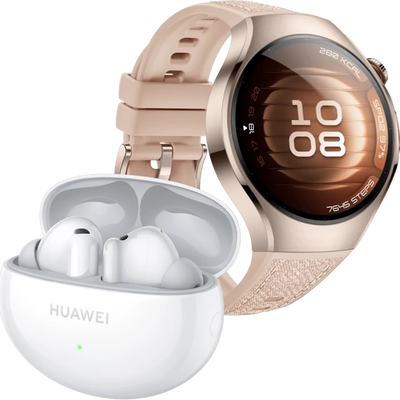 HUAWEI WATCH 5 Elegant 42 mm + HUAWEI FreeBuds 6i Białe za 1zł