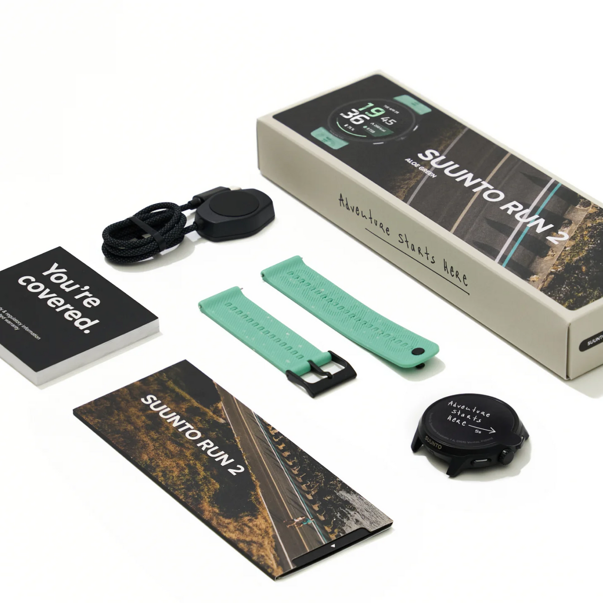 Suunto Run 2 - zegarek biegowy, 4 GB, Aloe Green