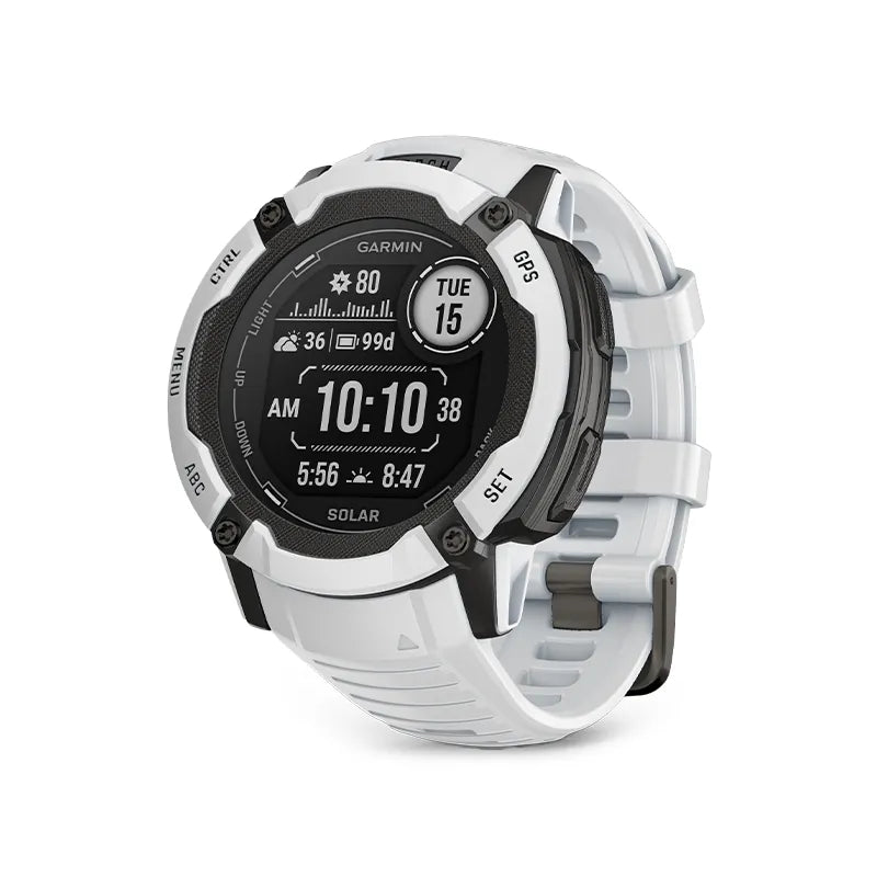 Smartwatch sportowy Garmin Instinct 2X Solar mleczny kwarc