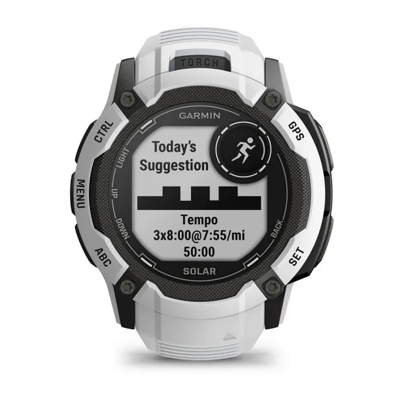 Smartwatch sportowy Garmin Instinct 2X Solar mleczny kwarc