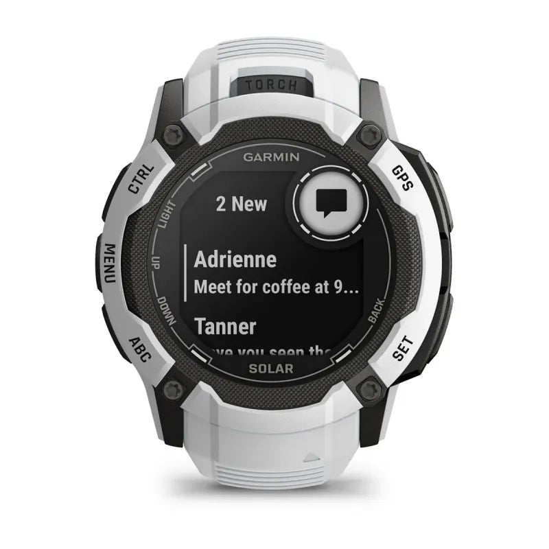 Smartwatch sportowy Garmin Instinct 2X Solar mleczny kwarc