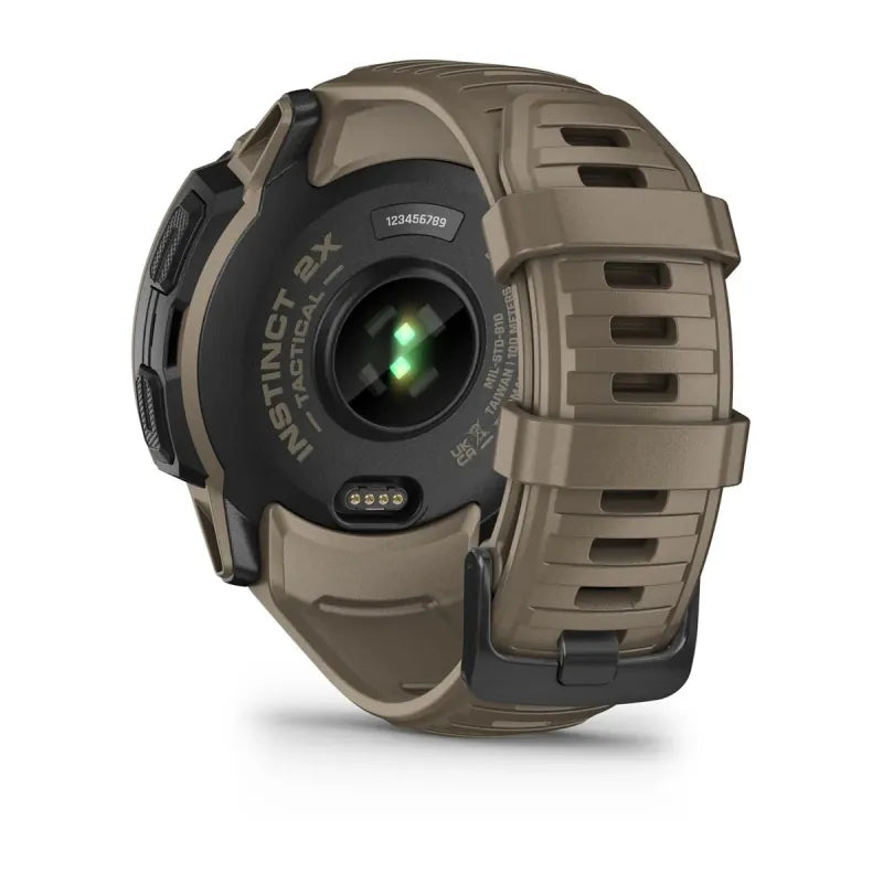 Garmin Instinct 2X Solar Tactical smartwatch sportowy męski jasnobrązowy