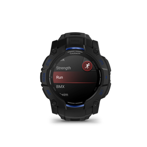 Garmin Instinct 3 – 50 mm, AMOLED Black z paskiem w kolorze Black / Bolt blue