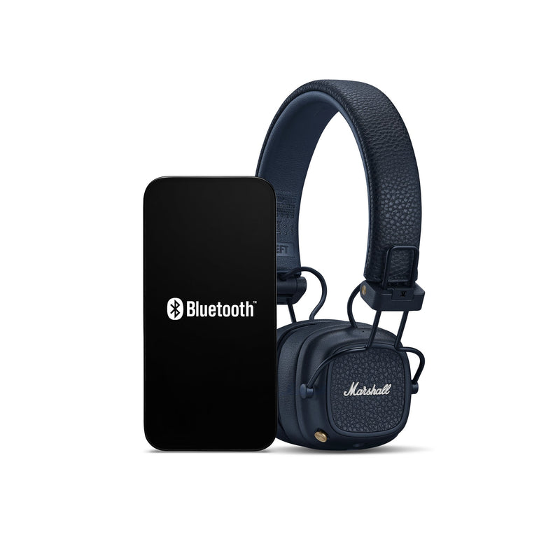 Marshall Major V Bezprzewodowe słuchawki nauszne Niebieskie