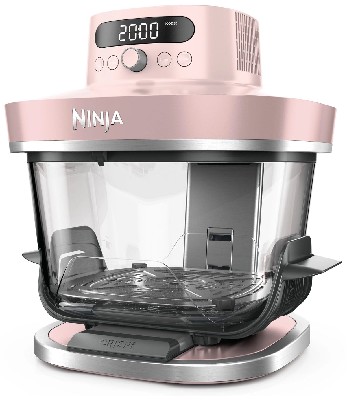 Ninja Frytkownica beztłuszczowa CRISPi PRO AS101EURS - Szklany Air Fryer 7 w 1, 5,7 l, Różowy