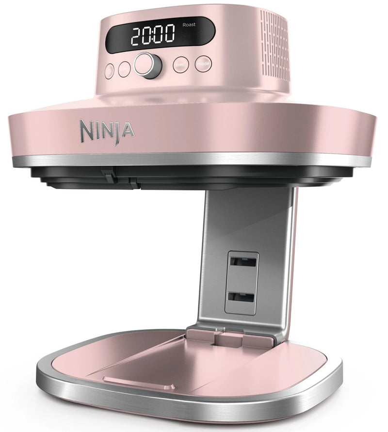 Ninja Frytkownica beztłuszczowa CRISPi PRO AS101EURS - Szklany Air Fryer 7 w 1, 5,7 l, Różowy