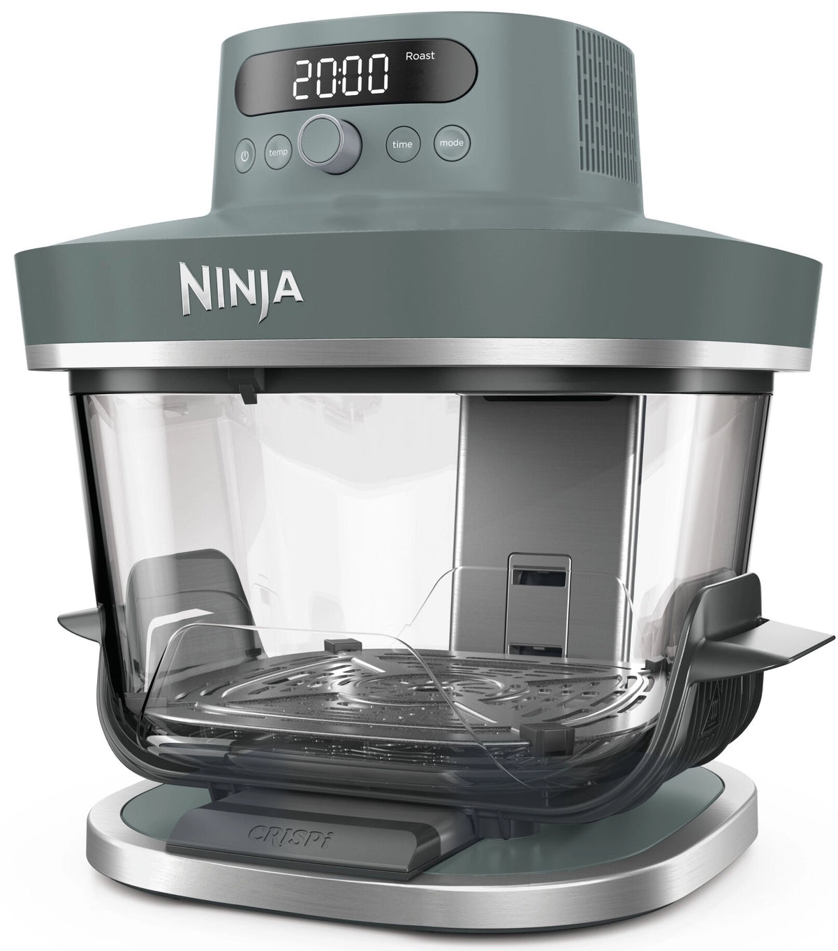 Ninja Frytkownica beztłuszczowa CRISPi PRO AS101EUGY - Szklany Air Fryer 7 w 1, 5,7 l, Turkusowy