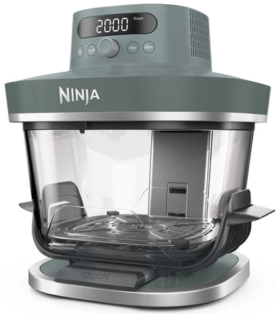 Ninja Frytkownica beztłuszczowa CRISPi PRO AS101EUGY - Szklany Air Fryer 7 w 1, 5,7 l, Turkusowy