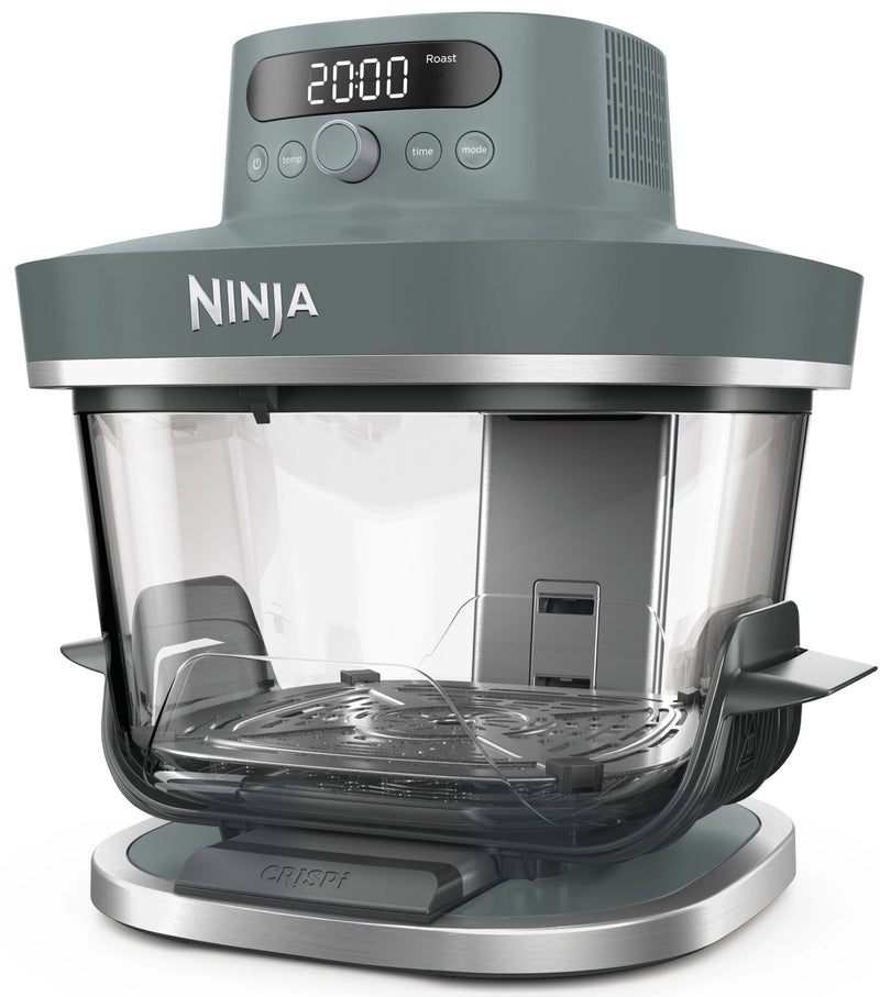 Ninja Frytkownica beztłuszczowa CRISPi PRO AS101EUGY - Szklany Air Fryer 7 w 1, 5,7 l, Turkusowy