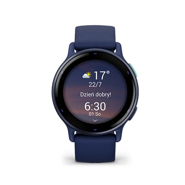 Garmin Vivoactive® 5 sportowy zegarek do triathlonu z czujnikiem tętna - granatowy